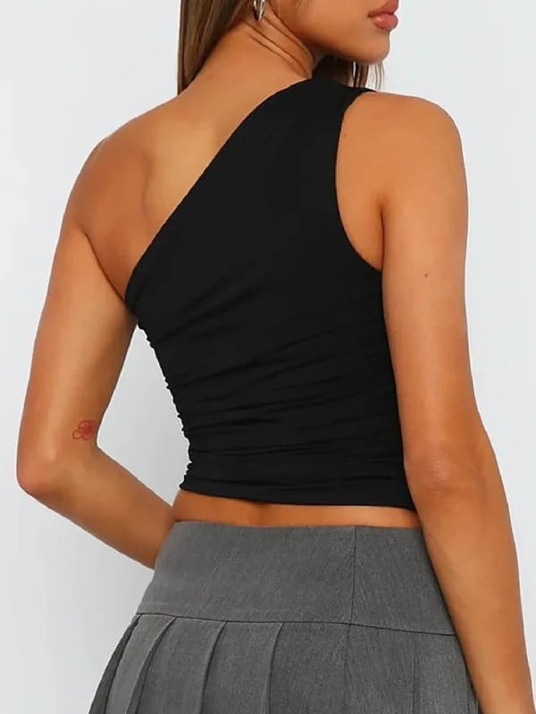 ruched-one-shoulder-tank