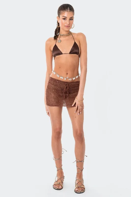 Theo Crochet Mini Skirt