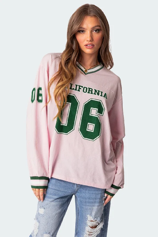 Cali Oversized Baseball T Shirt