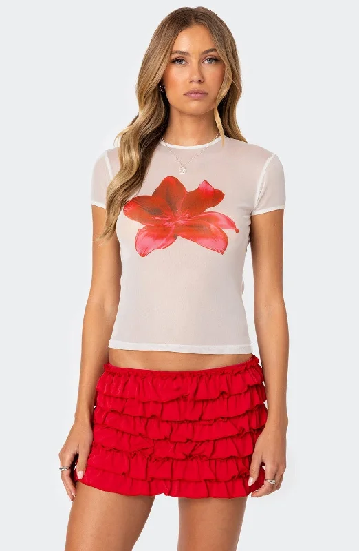 Aloha Sheer Mesh T Shirt