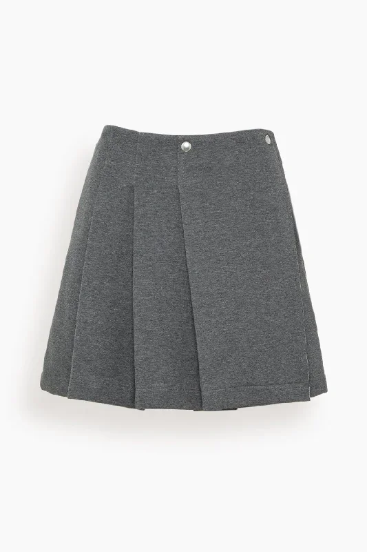 Skirt in Melange Anthracite