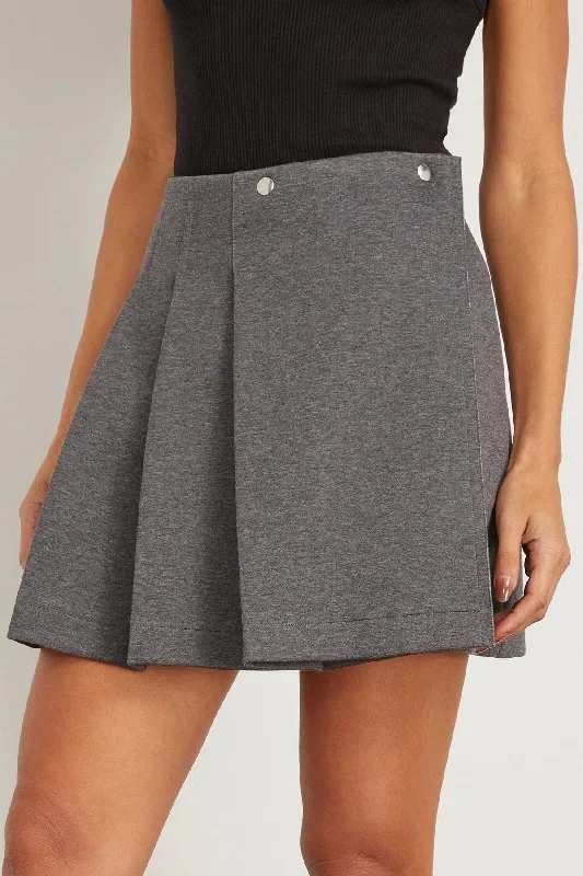 skirt-in-melange-anthracite