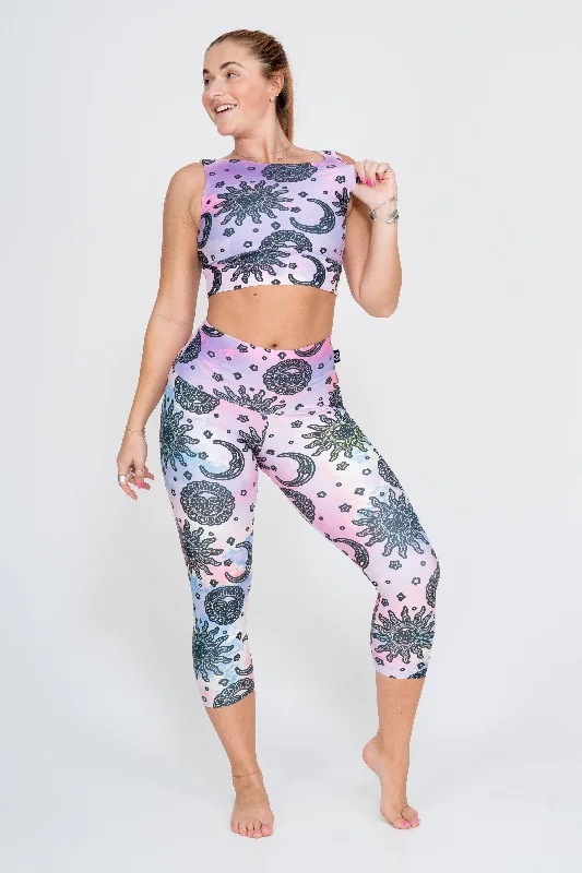 Solar Sister Performance - High Waisted Capri Leggings