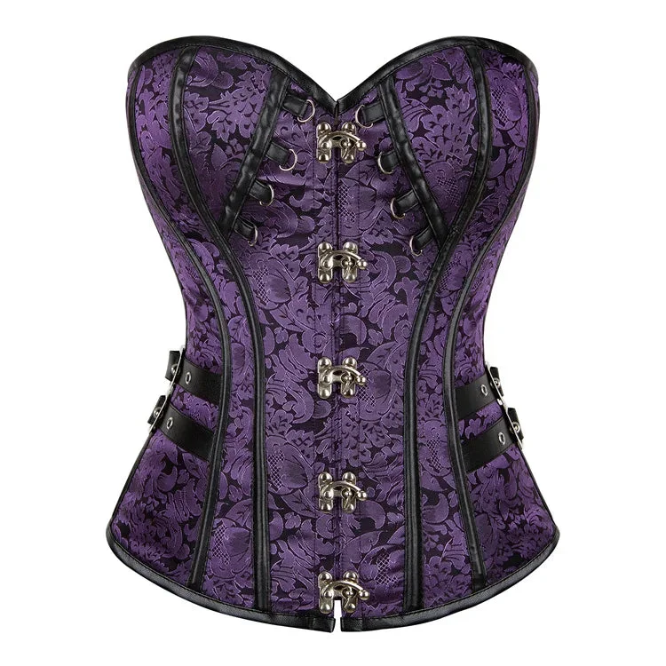 Steampunk purple corset