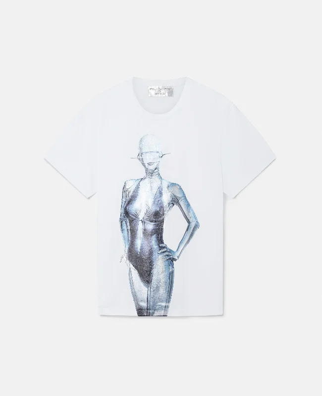 Stella McCartney + Sorayama Sexy Robot Oversized Organic Cotton T-Shirt