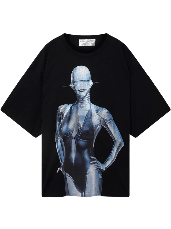 Stella McCartney + Sorayama Sexy Robot Oversized Organic Cotton T-Shirt