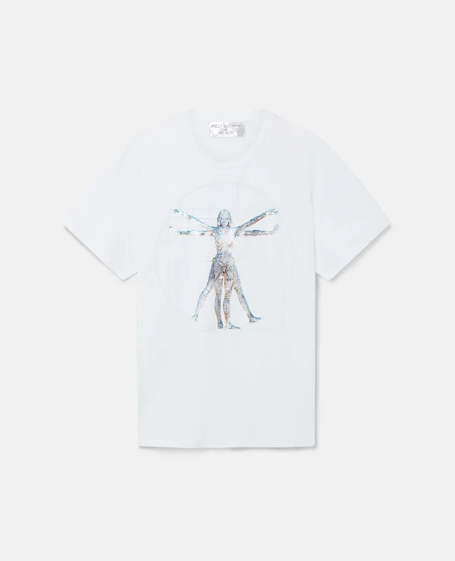 Stella McCartney + Sorayama Vitruvian Woman Oversized Organic Cotton T-Shirt