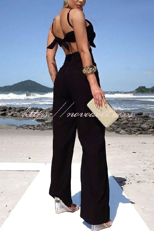 three-dimensional-flower-accessories-suspenders-hollow-slim-fit-jumpsuit