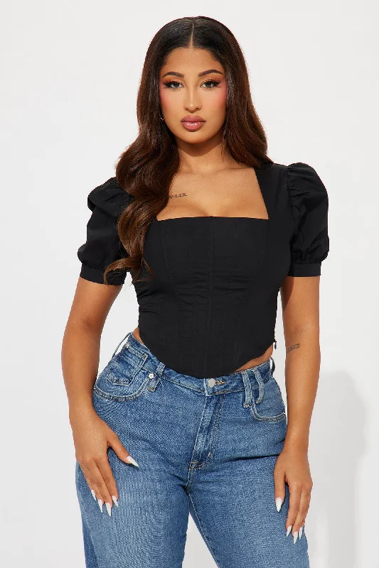 Timeless Corset Top - Black