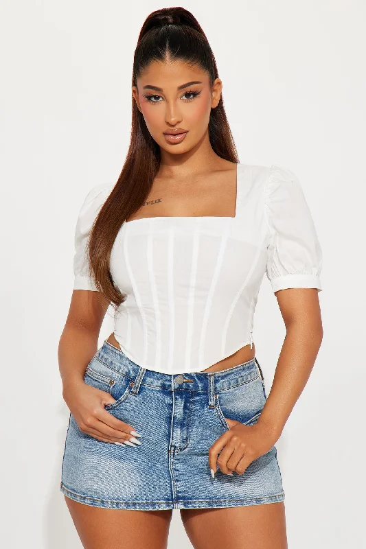 Timeless Corset Top - White