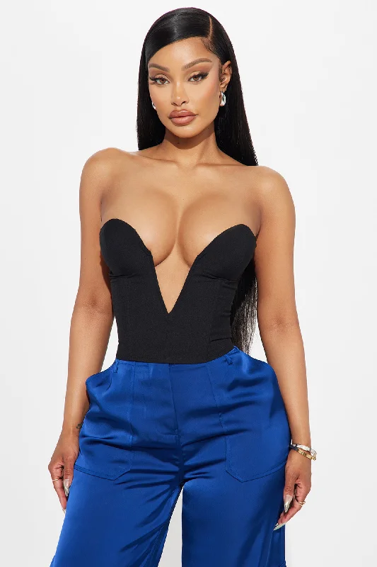 Too Hot To Handle Corset Top - Black