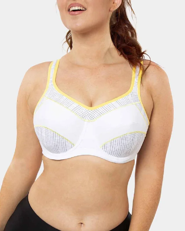 TRIACTION PERFORMANCE WHITE SPORTS BRA