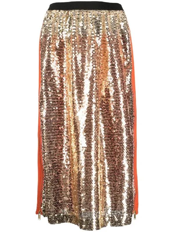 Sequin Panel Skirt